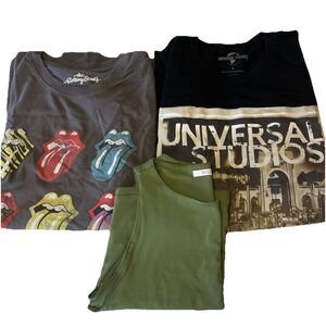 Women’s Shirt Bundle 3 Count Mixed Brands Large  Tshirt Crop Tank